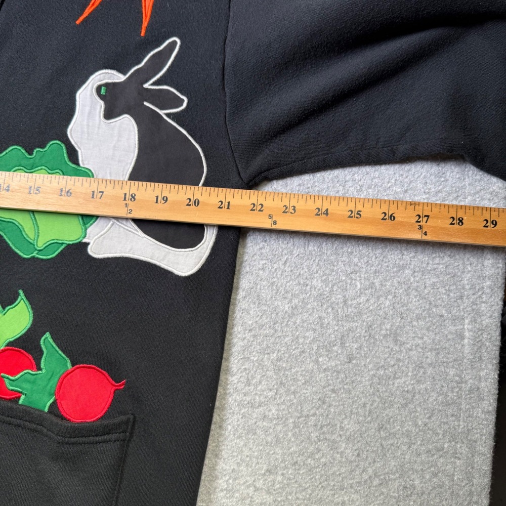 Vintage Rare Novelty Garden Cardigan Sweatshirt 90's Veggie Cottagecore OS - Picture 7 of 11